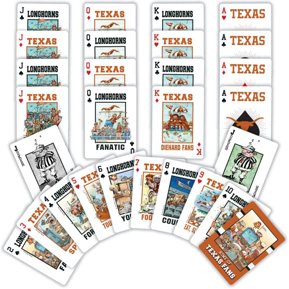 Texas Longhorns Fan Deck Playing Cards - 54 Card Deck (ONLINE ORDER ONLY)