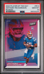 2023 PANINI PLAYER OF THE DAY ROOKIES ANTHONY RICHARDSON ROOKIES #RC3 - PSA 10 (Online Order Only)