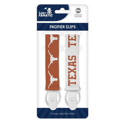 Texas Longhorns - Pacifier Clip 2-Pack (ONLINE ORDER ONLY)