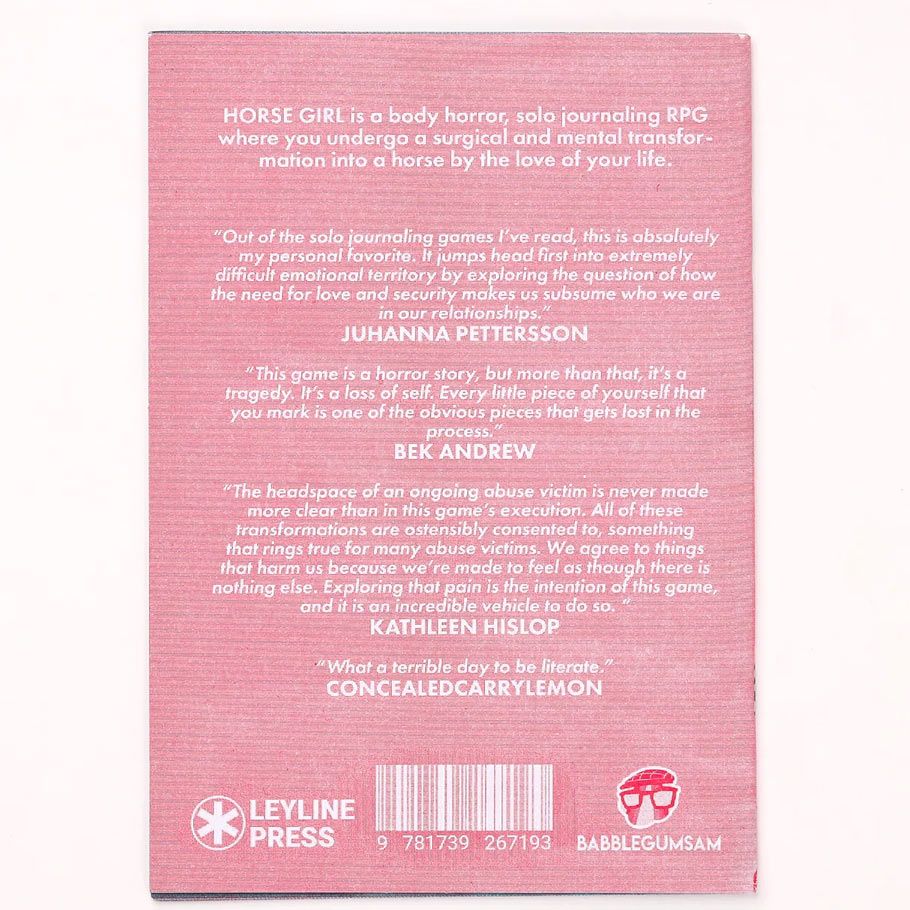 Horse Girl Solo Roleplaying Game (Online Order Only)