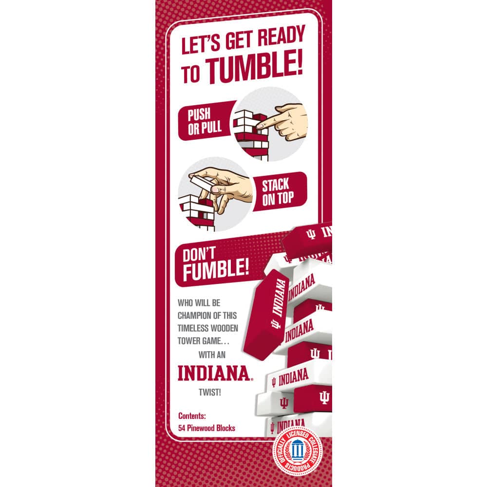 Indiana Hoosiers Tumble Tower (ONLINE ORDER ONLY)
