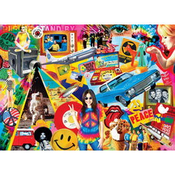 Flashbacks - Groovy Times 1000 Piece Jigsaw Puzzle (ONLINE ORDER ONLY)