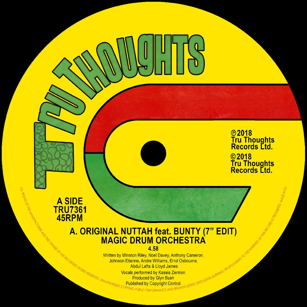 Original Nuttah feat. Bunty (7" Edit)/Dread Nourishment [Vinyl] (ONLINE ORDER ONLY)