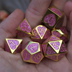 Maiden Lillian's Heart Metal Dice Set (ONLINE ORDER ONLY)