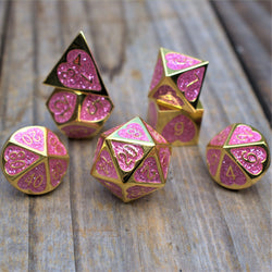 Maiden Lillian's Heart Metal Dice Set (ONLINE ORDER ONLY)