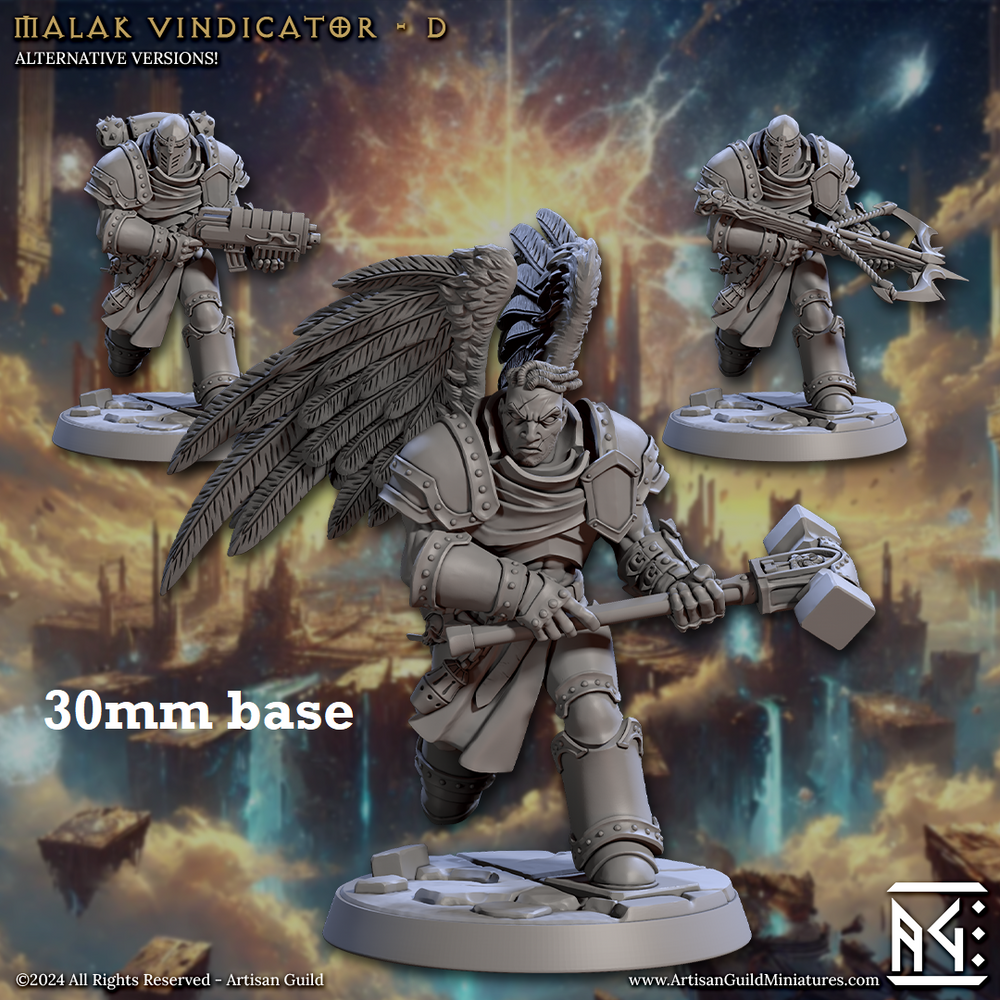 Malak Vindicator: Sculpt D (Male Angel Paladin) (Online Order Only)