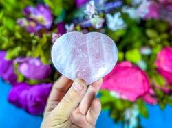 Rose Quartz Crystal Heart for Valentines Day Gift, Valentines Day Hearts (ONLINE ORDER ONLY)