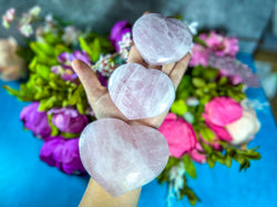 Rose Quartz Crystal Heart for Valentines Day Gift, Valentines Day Hearts (ONLINE ORDER ONLY)