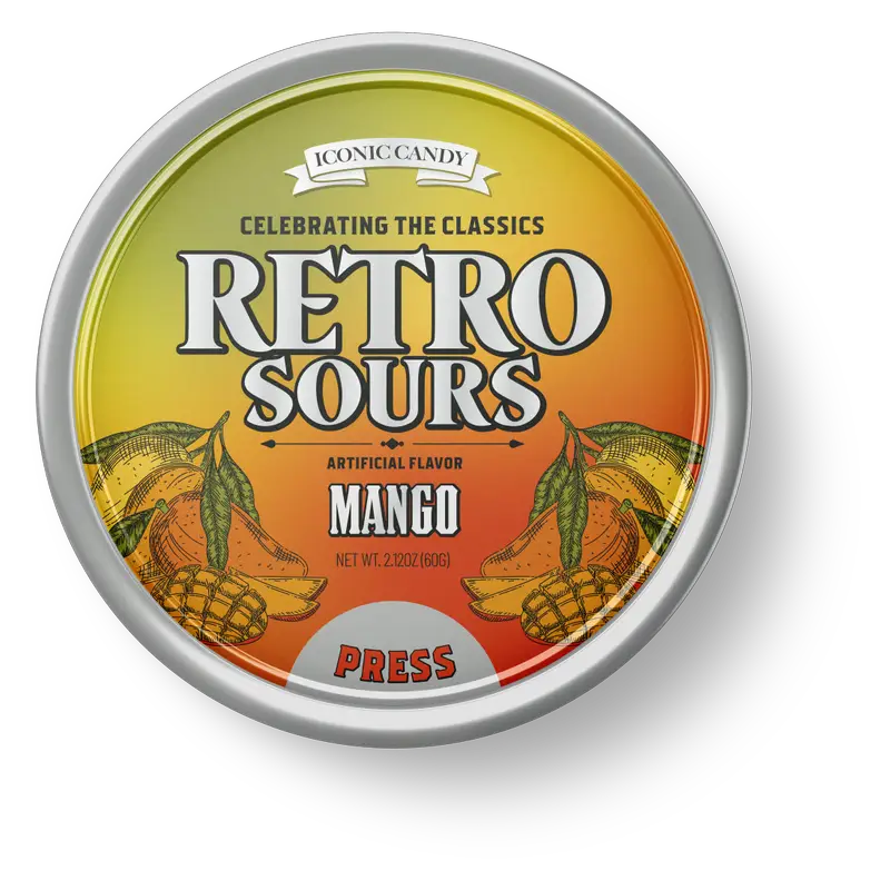 Retro Sours Mango (60g) (Canada) (ONLINE ORDER ONLY)