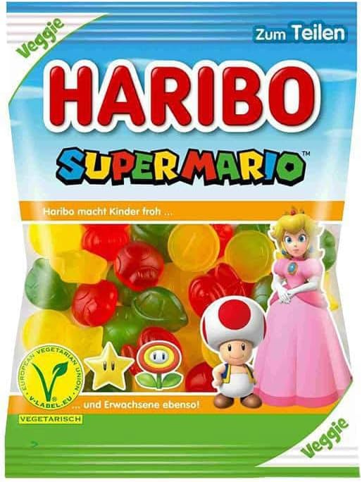 Haribo Super Mario Veggie Gummies (175g) (Germany) (ONLINE ORDER ONLY)