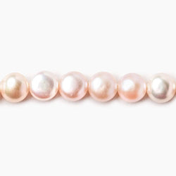 Mauve Side Drill Button Freshwater Pearl, A Grade (ONLINE ORDER ONLY)