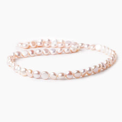 Mauve Side Drill Button Freshwater Pearl, A Grade (ONLINE ORDER ONLY)