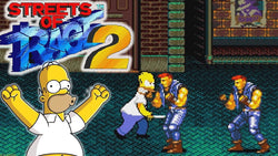 The Simpson's Streets of Rage 2 (Sega Genesis) (ONLINE ORDER ONLY)