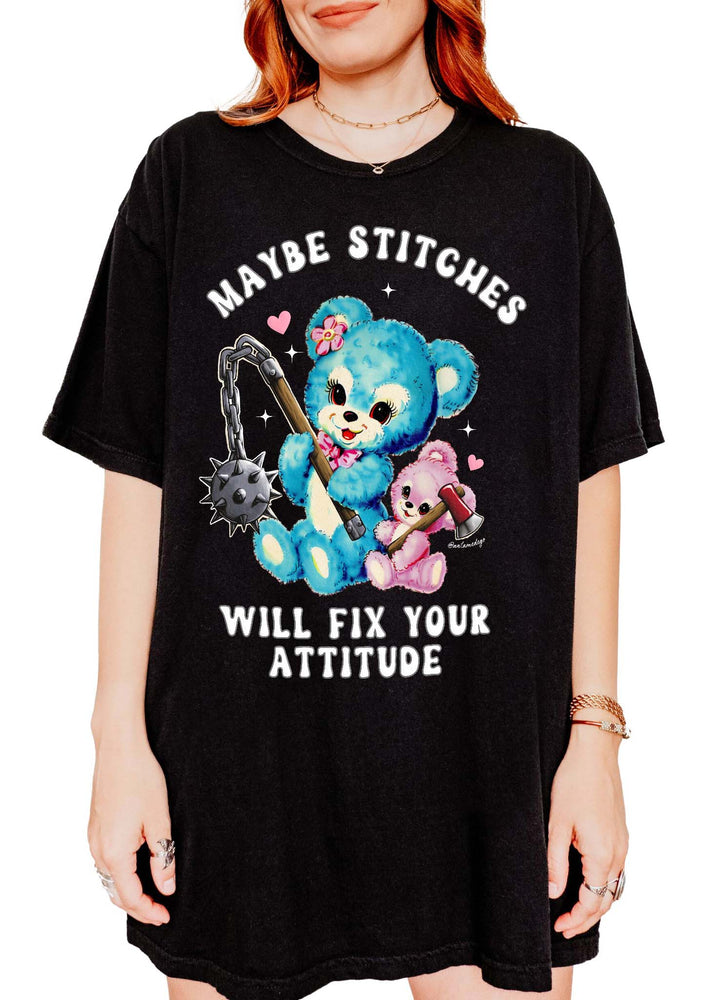 Maybe Stitches Will Fix Your Attitude Tee (ONLINE ORDER ONLY)