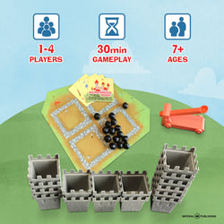 Catapult Castle 1-4 Player Medieval Dexterity Game - (ONLINE ORDER ONLY)