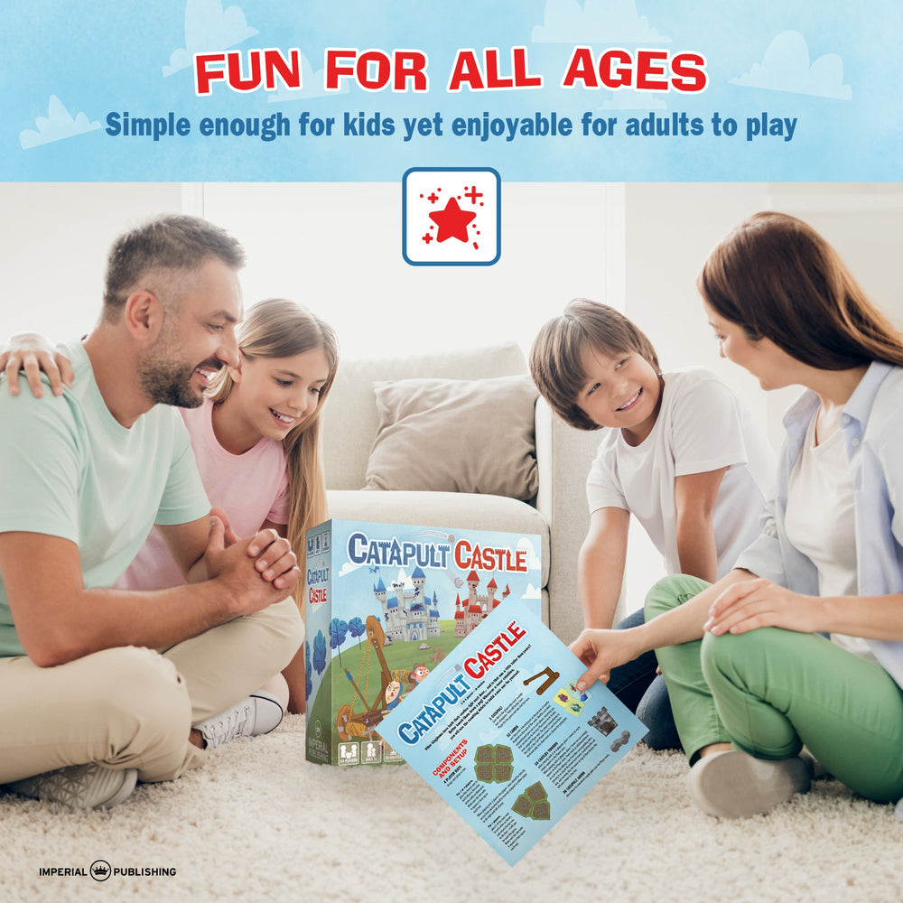 Catapult Castle 1-4 Player Medieval Dexterity Game - (ONLINE ORDER ONLY)