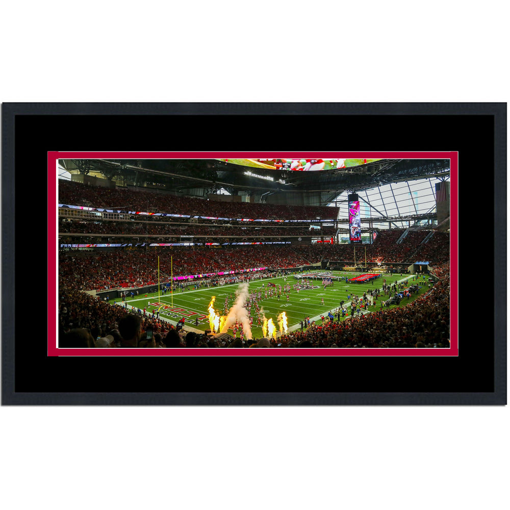 Framed Mercedes-Benz Stadium Atlanta Falcons 16x24 Football Photo Professionally Matted (ONLINE ORDER ONLY)