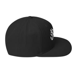 Ghost Classic Logo White Embroidered Snap Back Hat [Apparel] (ONLINE ORDER ONLY)