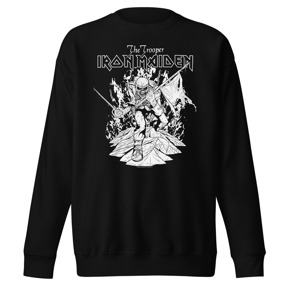 Iron Maiden - Trooper Black and White Sweatshirt [Apparel] (ONLINE ORDER ONLY)