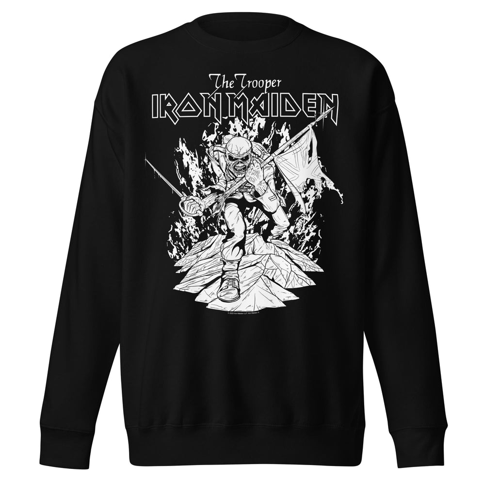 Iron Maiden - Trooper Black and White Sweatshirt [Apparel] (ONLINE ORDER ONLY)