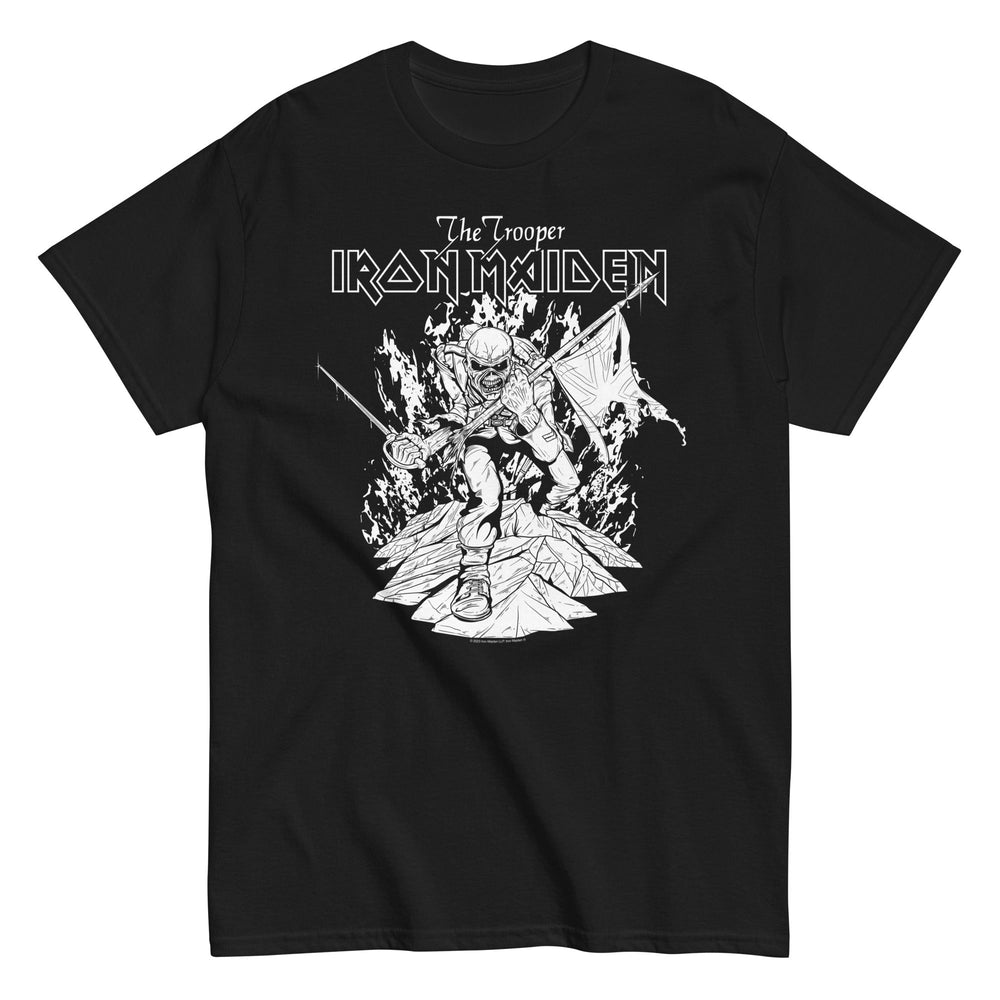 Iron Maiden - Trooper Black and White T-Shirt [] (ONLINE ORDER ONLY)