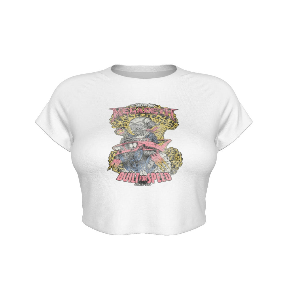 Megadeth Built for Speed Women's Crop Top [Apparel] (ONLINE ORDER ONLY)