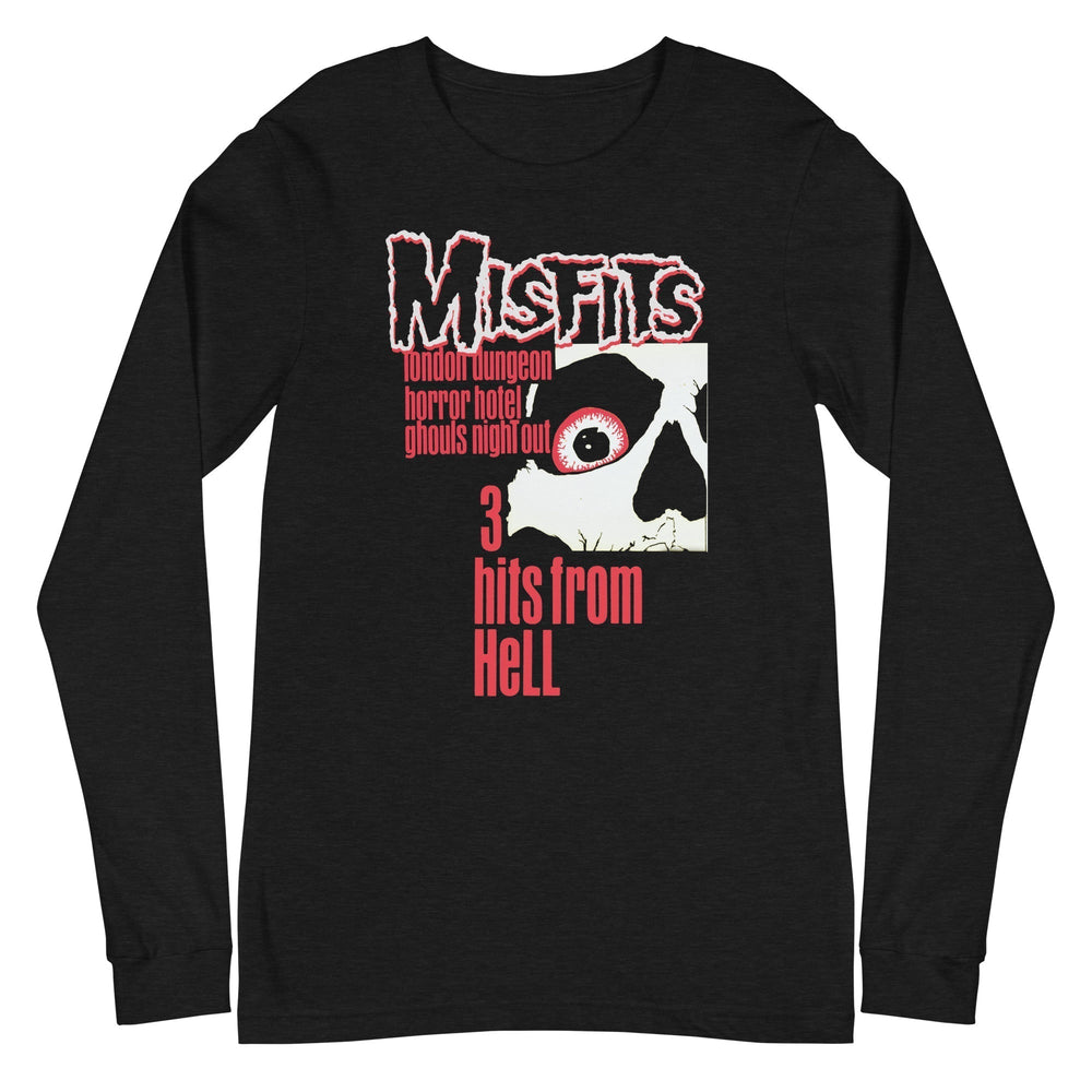Misfits - 3 Hits From Hell Long Sleeve T-Shirt [Apparel] (ONLINE ORDER ONLY)