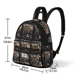Motley Crue Grafitti Mini-Backpack - Vegan Leather [Backpack] (ONLINE ORDER ONLY)