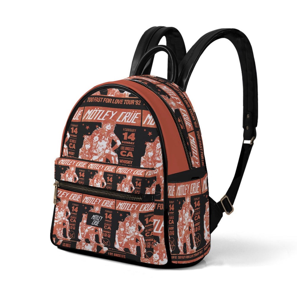 Motley Crue On Repeat Mini-Backpack - Vegan Leather [Backpack] (ONLINE ORDER ONLY)
