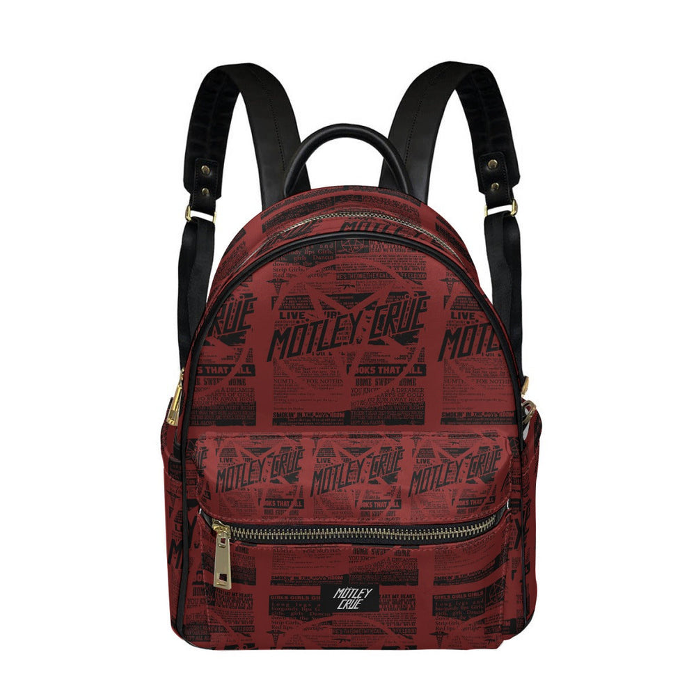 Motley Crue Red Letter Mini-Backpack - Vegan Leather [Backpack] (ONLINE ORDER ONLY)