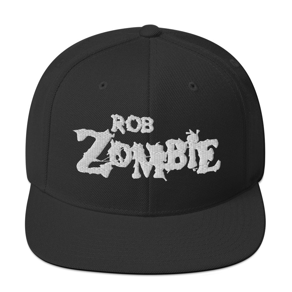 Rob Zombie Classic Logo Black Embroidered Snap Back Hat [Apparel] (ONLINE ORDER ONLY)