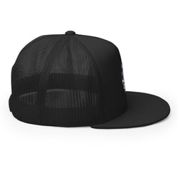 Rob Zombie Purple Circle Embroidered Trucker Hat [Apparel] (ONLINE ORDER ONLY)