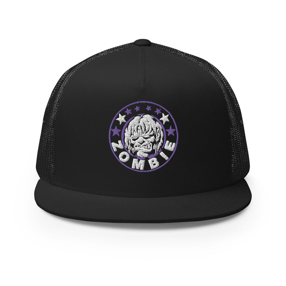 Rob Zombie Purple Circle Embroidered Trucker Hat [Apparel] (ONLINE ORDER ONLY)