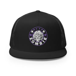 Rob Zombie Purple Circle Embroidered Trucker Hat [Apparel] (ONLINE ORDER ONLY)