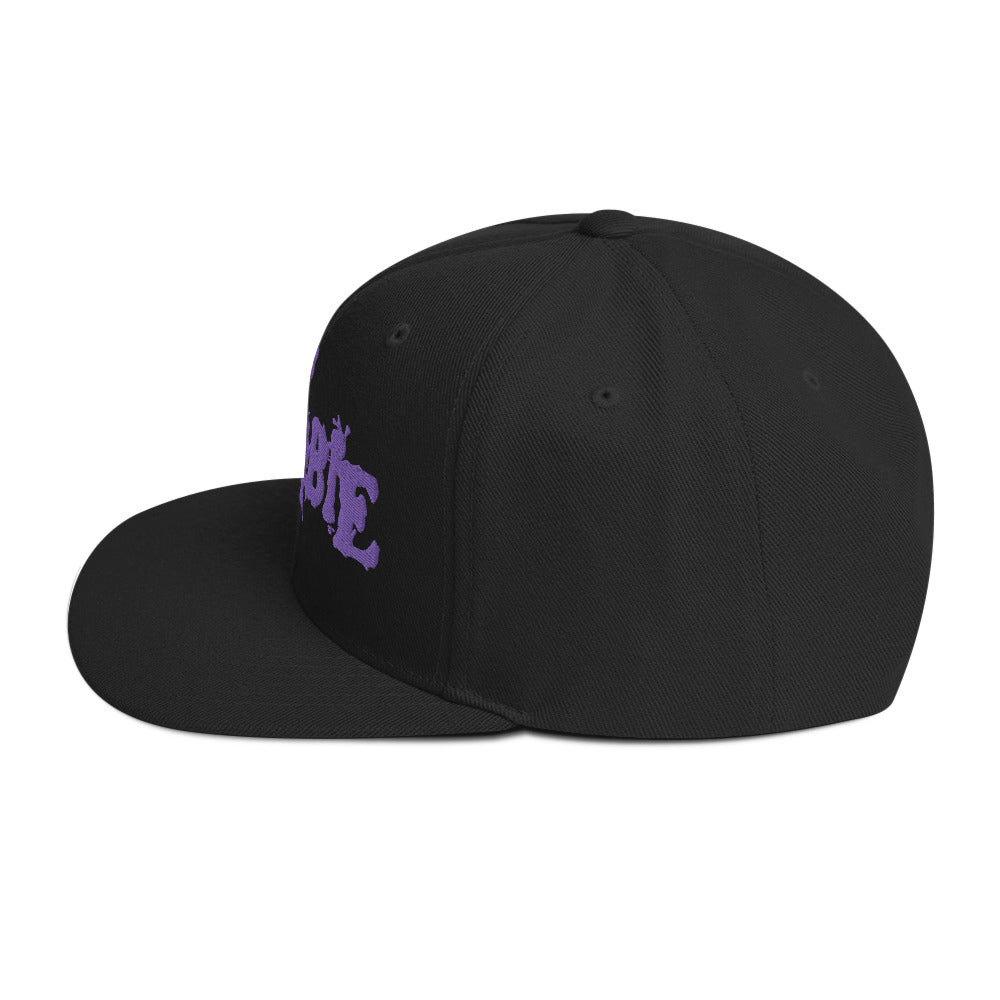 Rob Zombie Purple Logo Embroidered Snapback Hat [Apparel] (ONLINE ORDER ONLY)