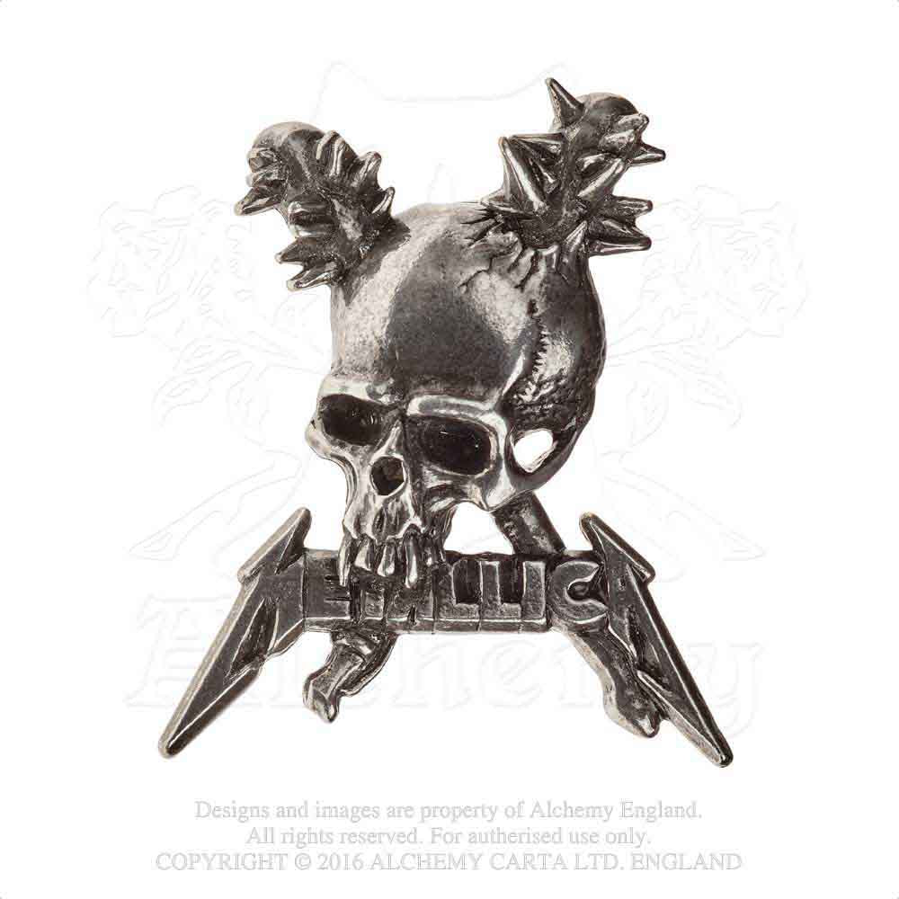 Metallica Damage Inc Skull Pewter Pin (Online Order Only)