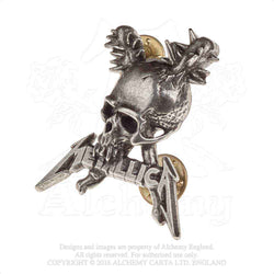 Metallica Damage Inc Skull Pewter Pin (Online Order Only)