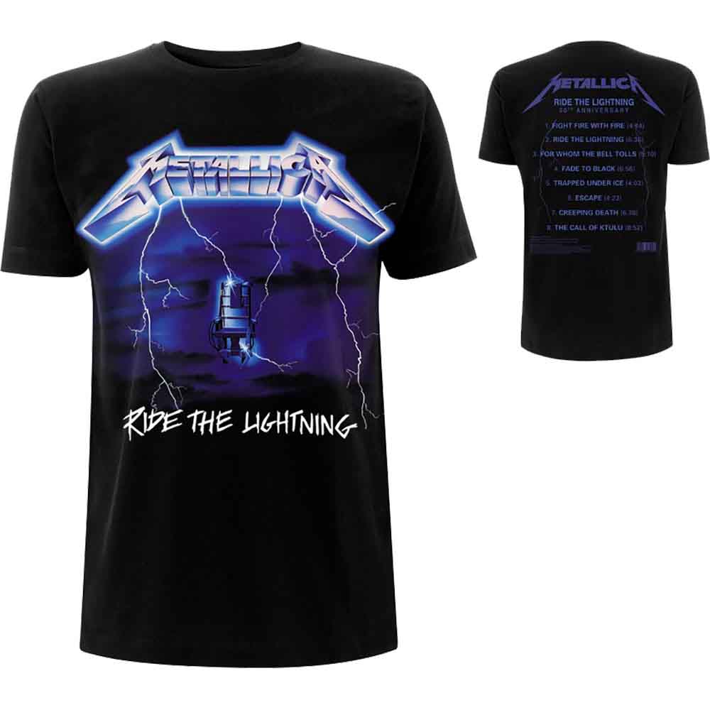 Metallica "Ride the Lightning" Album Unisex T-Shirt (ONLINE ORDER ONLY)