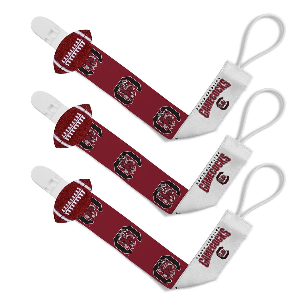 South Carolina Gamecocks - Pacifier Clip 3-Pack (ONLINE ORDER ONLY)