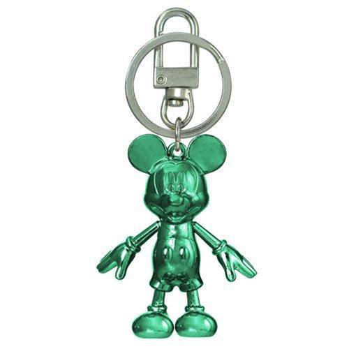 Mickey Mouse May Emerald Pewter Dangle Key Chain (Online Order Only)
