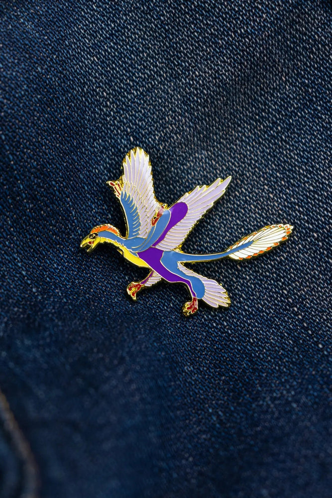 Microraptor Enamel Pin (Microraptor gui) (ONLINE ORDER ONLY)