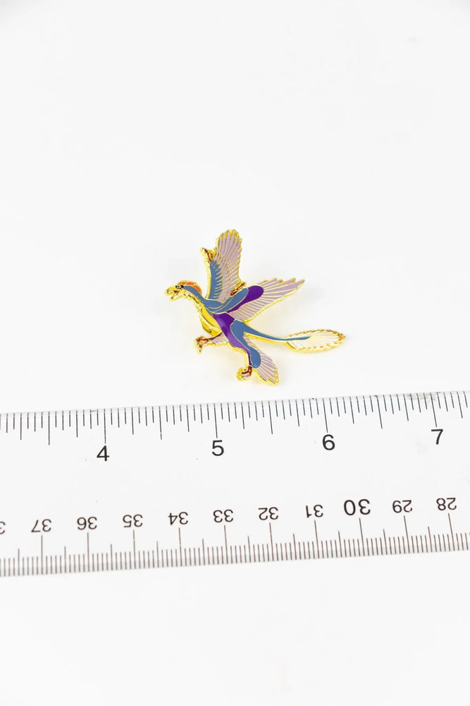 Microraptor Enamel Pin (Microraptor gui) (ONLINE ORDER ONLY)