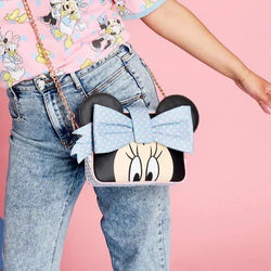 Minnie Mouse (Disney) Pastel Polka Dot Crossbody Bag by Loungefly (Online Order Only)