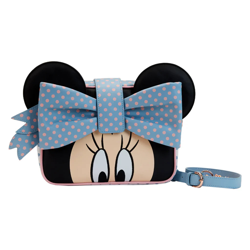 Minnie Mouse (Disney) Pastel Polka Dot Crossbody Bag by Loungefly (Online Order Only)