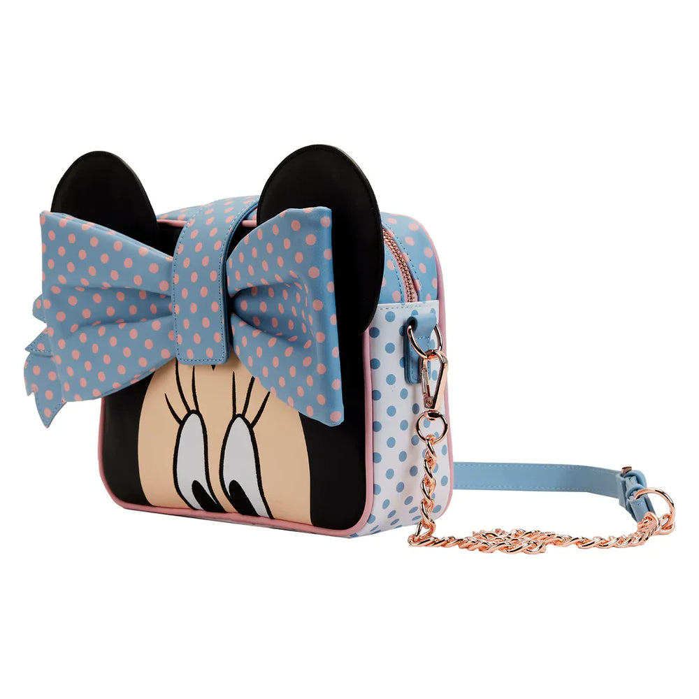 Minnie Mouse (Disney) Pastel Polka Dot Crossbody Bag by Loungefly (Online Order Only)