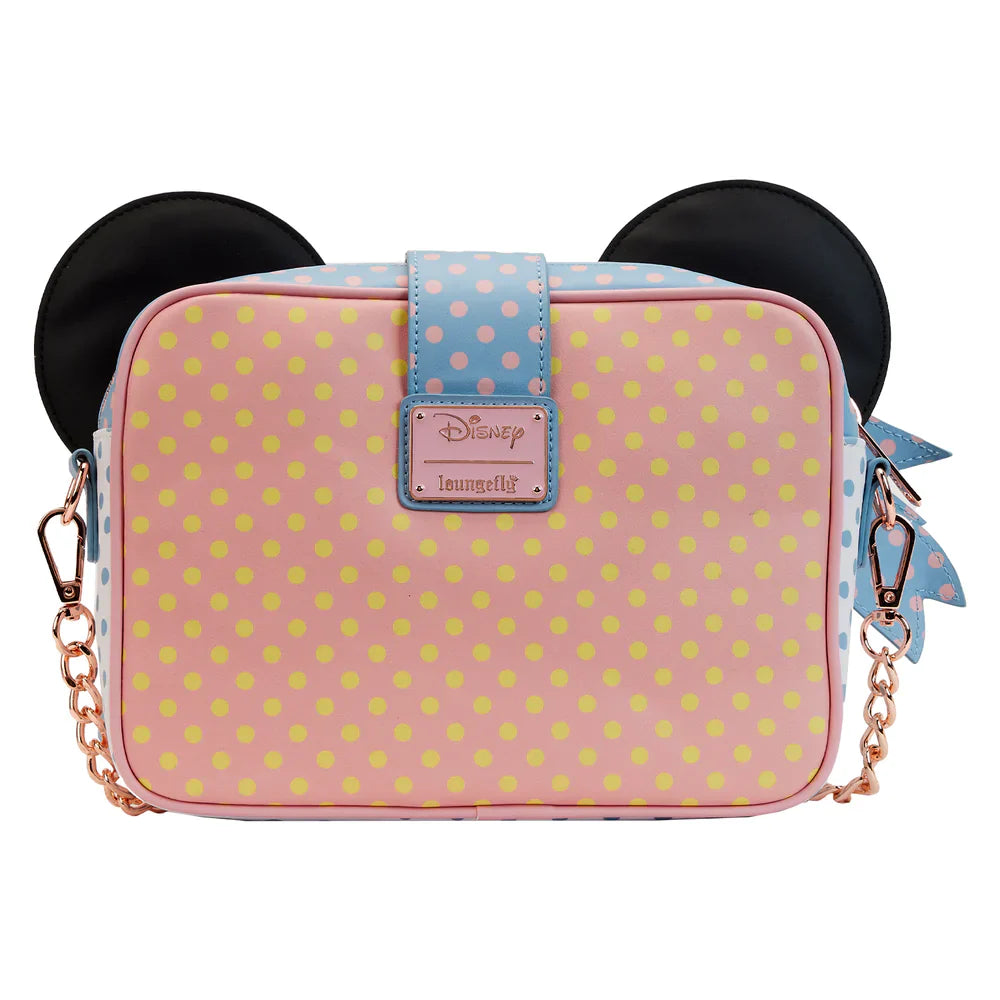 Minnie Mouse (Disney) Pastel Polka Dot Crossbody Bag by Loungefly (Online Order Only)