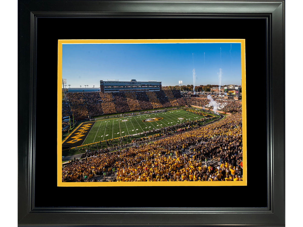 Framed Faurot Field at Memorial Stadium Missouri Tigers 11"x14" NCAA Football Photo Professionally Matted (ONLINE ORDER ONLY)