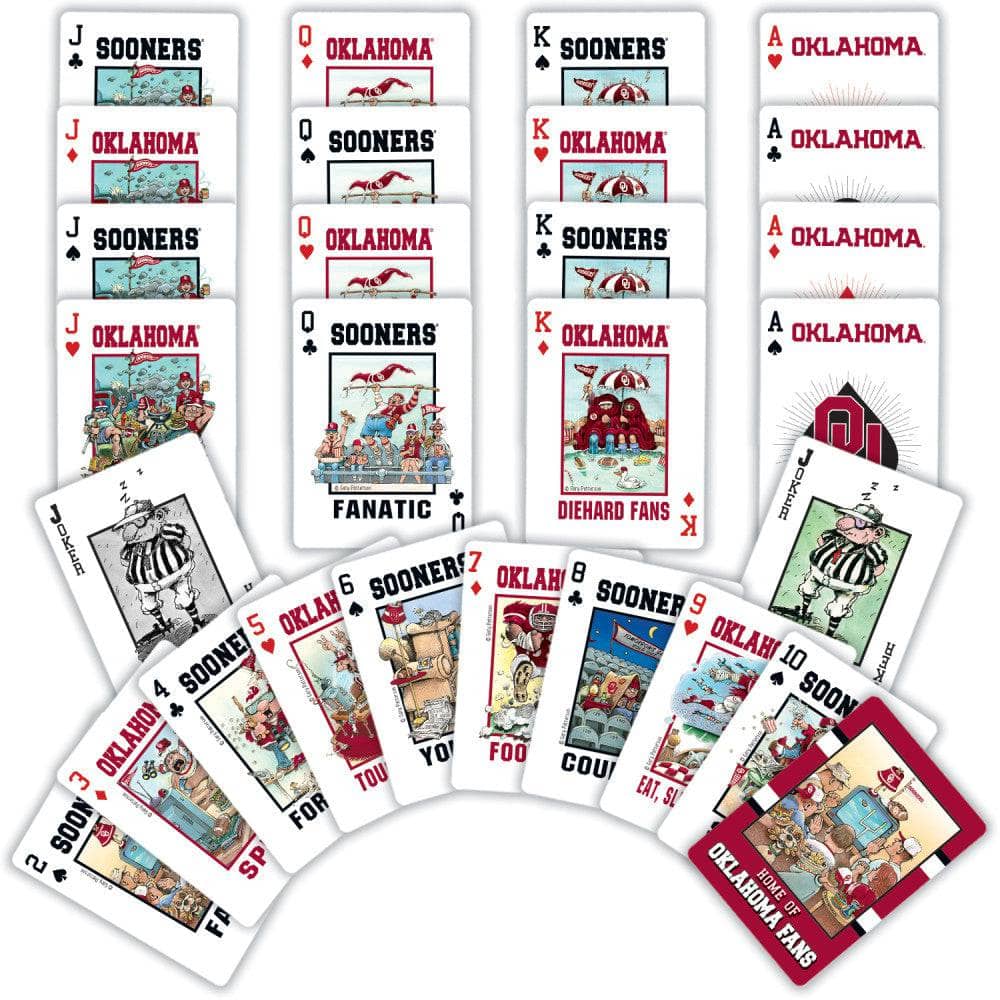 Oklahoma Sooners Fan Deck Playing Cards - 54 Card Deck (ONLINE ORDER ONLY)