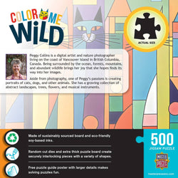 Color Me Wild - The Prowl Between Patterns 500 Piece Jigsaw Puzzle (ONLINE ORDER ONLY)