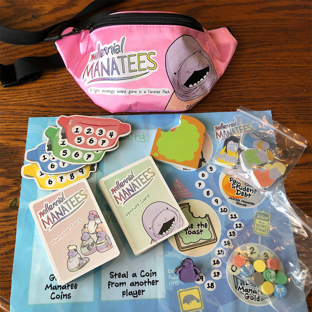 Millennial Manatees: Board Game in a Fanatee Pack (ONLINE ORDER ONLY)
